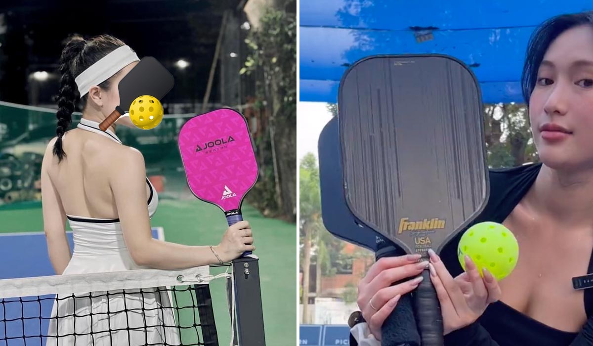 Đầu tư cho bạn gái tập chơi pickleball, chàng trai ngỡ ngàng khi thấy cô ở buổi đầu tiên lên sân