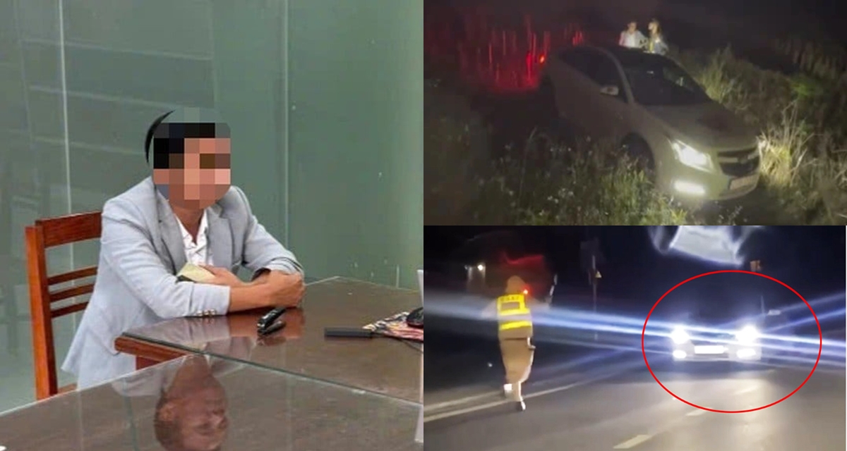 Lời khai tài xế lùi xe ‘chạy’ CSGT rồi rơi thẳng xuống mương, ‘đứng hình’ trước kết quả nồng độ cồn