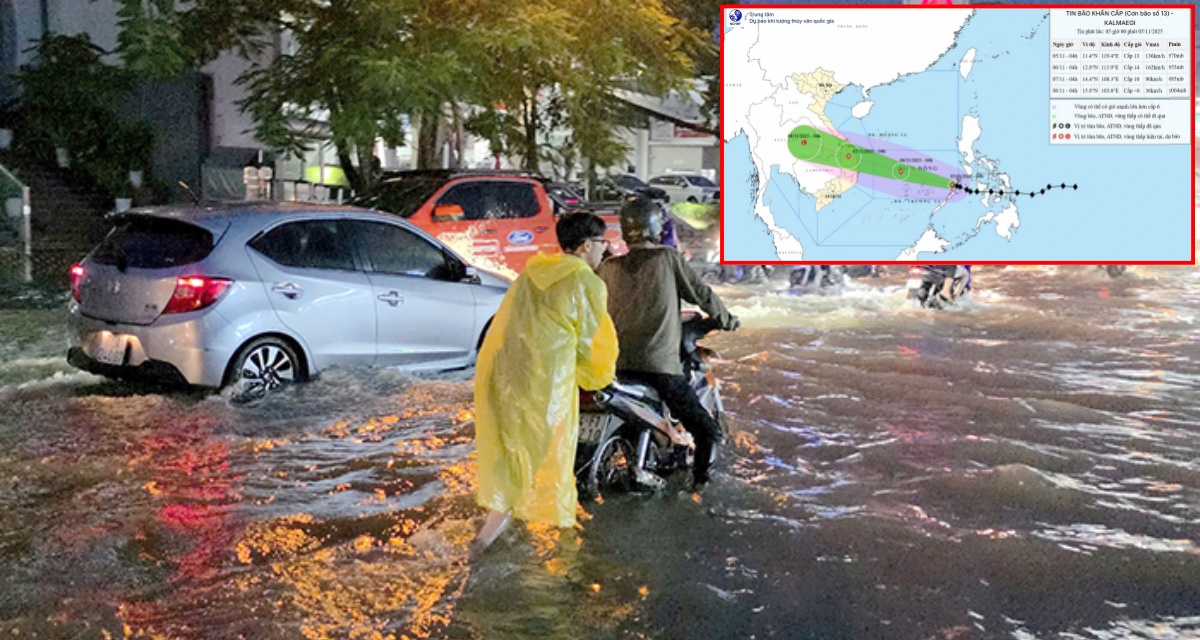Bão số 13 Kalmaegi chính thức vào Biển Đông với tốc độ cực nhanh: Mạnh cấp 14, giật cấp 17, đe dọa khu vực nào?