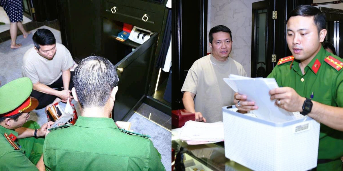 Thêm hình ảnh công an khám xét nhà riêng của chồng Đoàn Di Băng, phát hiện tình tiết bất ngờ