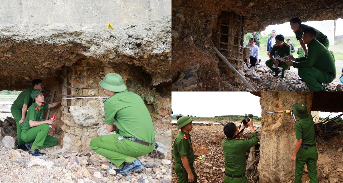 Công an thông tin nóng vụ trụ cầu Sông Lô trơ lõi thép, hư hỏng nghiêm trọng dù mới được hơn 10 năm