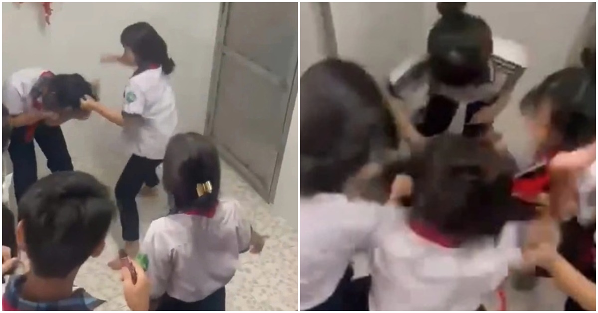 Thông tin nóng vụ nữ sinh bị nhóm bạn tát, đạp trong nhà vệ sinh trường học, tiết lộ nguyên nhân rất đơn giản