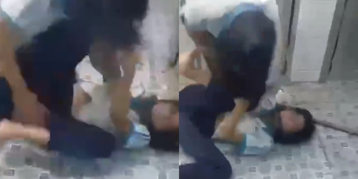 Lại thêm trường hợp nữ sinh ở TP.HCM đánh nhau túi bụi trong nhà vệ sinh của trường