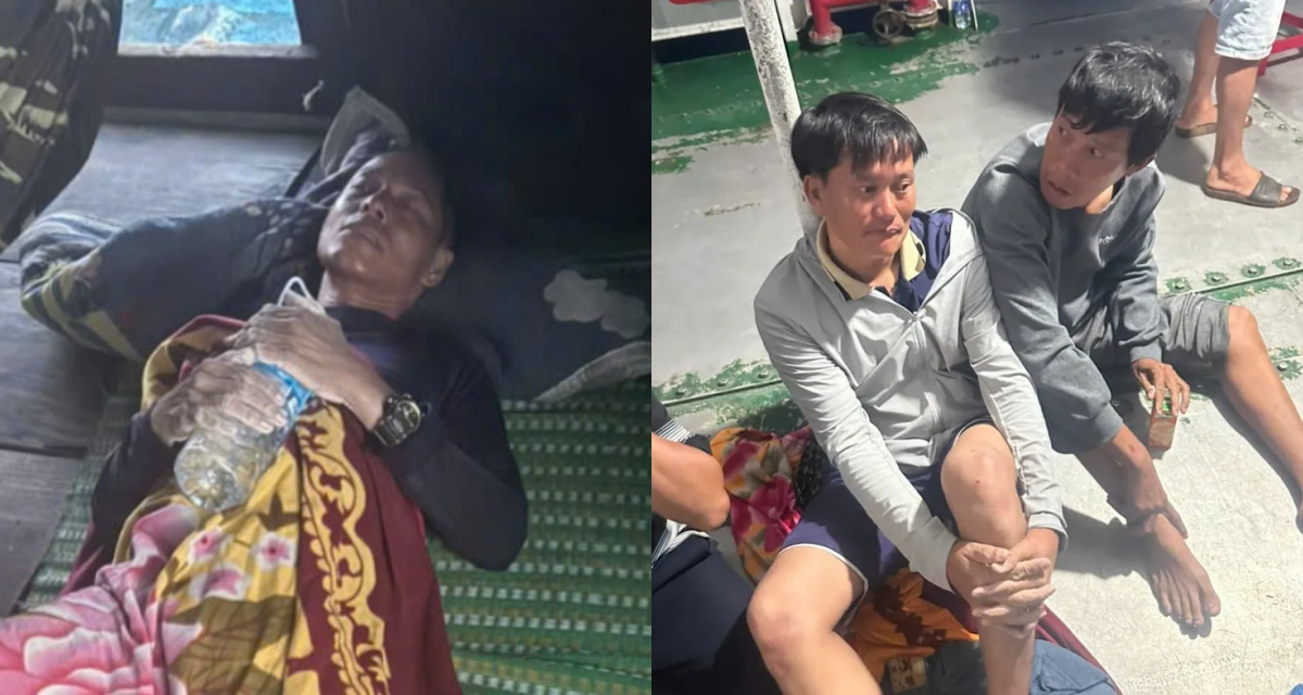 Người thứ 3 trong vụ 3 người mất tích giữa bão ở Lý Sơn đã được tàu Quảng Trị cứu sống trong tình trạng không ngờ