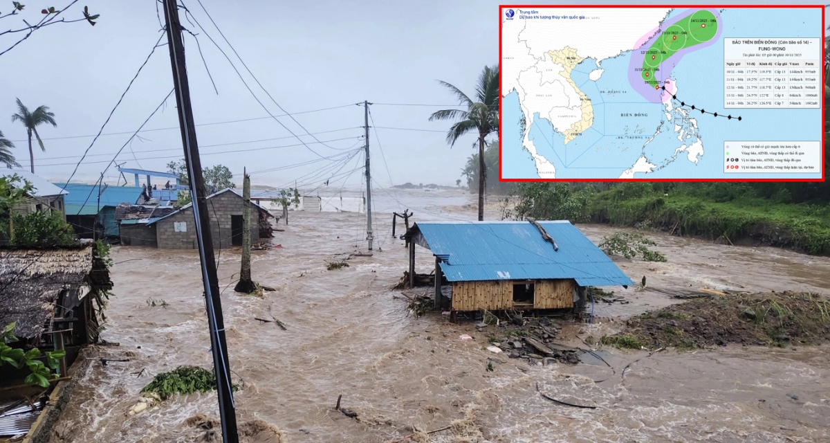 Bão số 14 Fung-Wong bất ngờ đổi hướng liên tục trên Biển Đông: Chuyên gia cảnh báo hiện tượng hiếm gặp cuối mùa