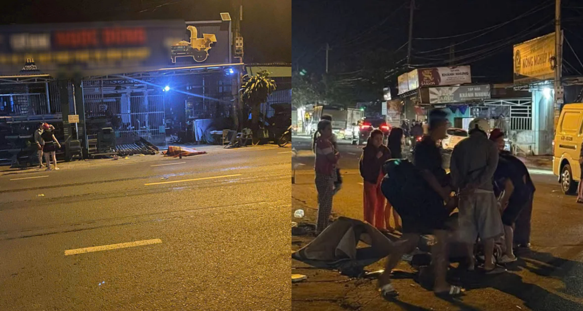 Danh tính hai vợ chồng tử vong sau va chạm với xe khách trên đường Hồ Chí Minh: Hiện trường ám ảnh