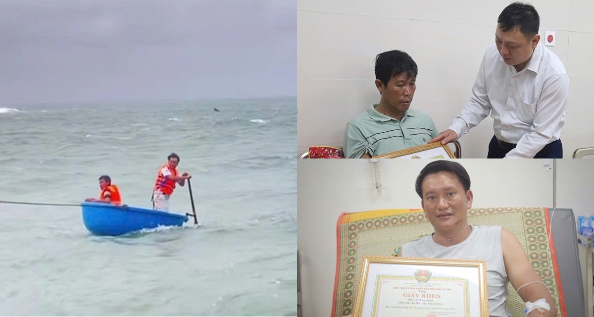 Phần thưởng xứng đáng cho 2 người đàn ông bất chấp nguy hiểm cứu người giữa bão rồi trôi dạt 2 ngày