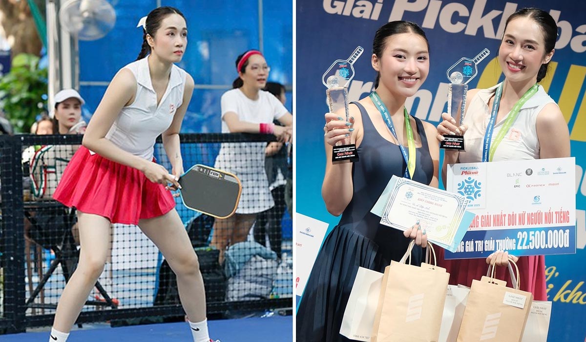 Vừa nhập môn pickleball, siêu mẫu Lê Thu An đã giành chức vô địch thứ ba chỉ sau vài tháng