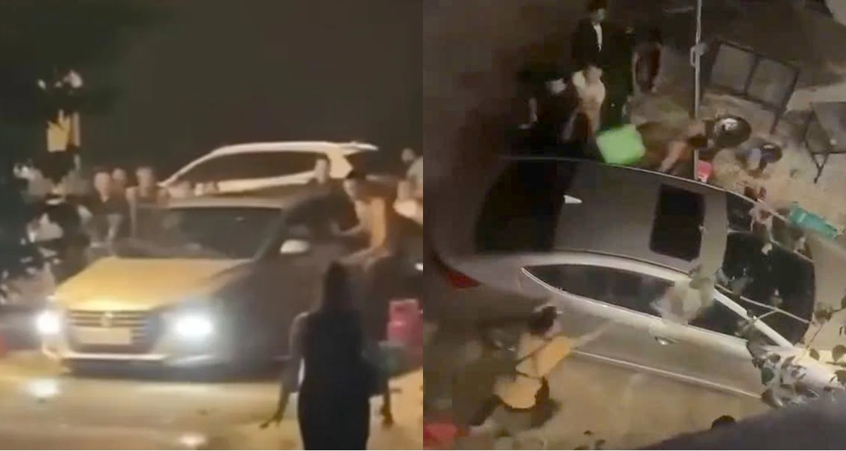 Thêm tình tiết gây sốc vụ ô tô bị vây đánh, tài xế đâm điên loạn khiến 2 người cấp cứu trong đêm