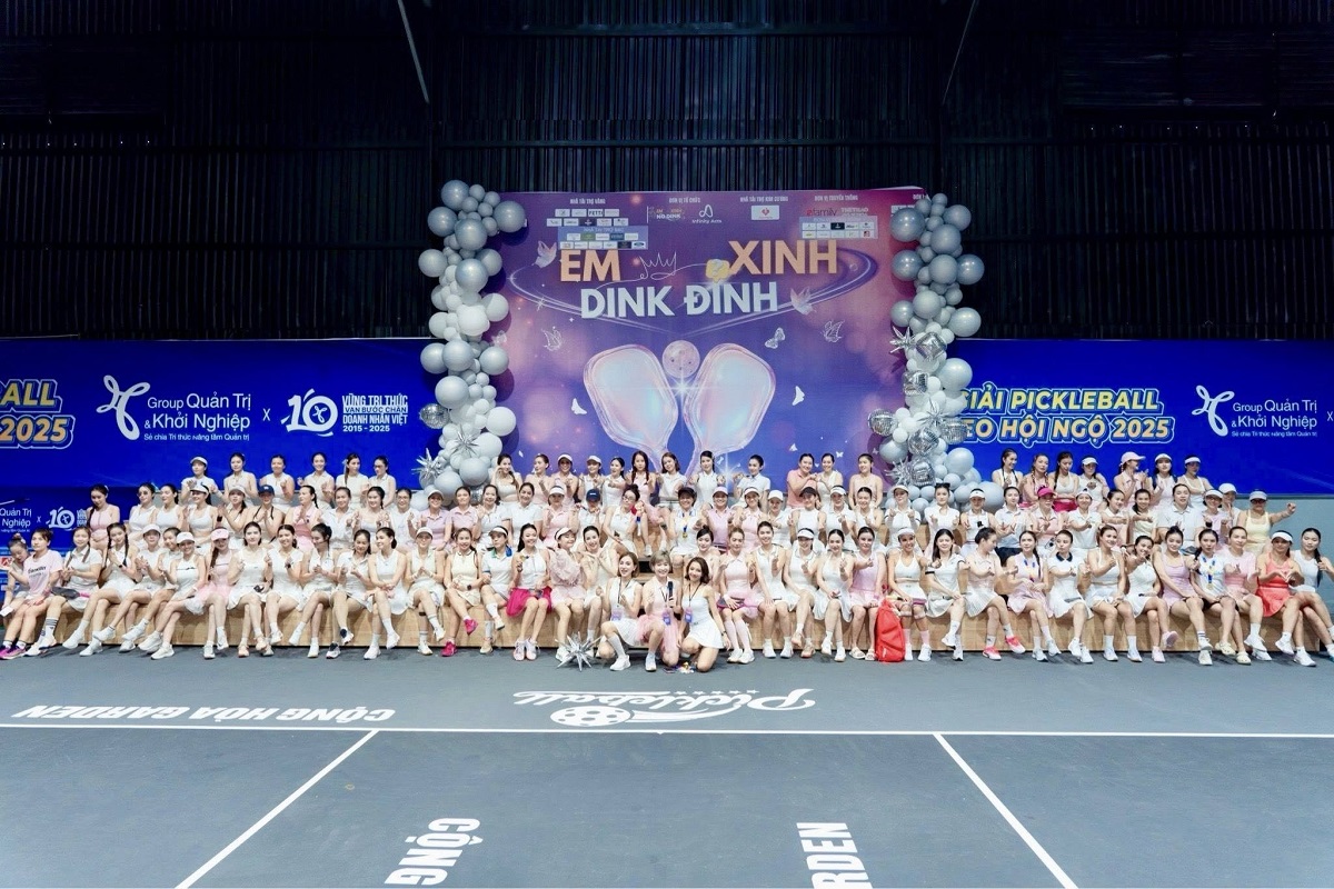 Giải pickleball quy tụ hơn 140 chân dài tại TP.HCM tạo ra sức hút lớn, quy định đặc biệt gây chú ý