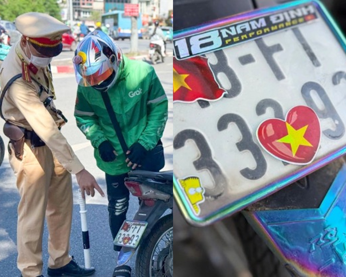 CSGT Hà Nội xử lý hàng trăm trường hợp sử dụng điện thoại khi đang lái xe, che dán biển số