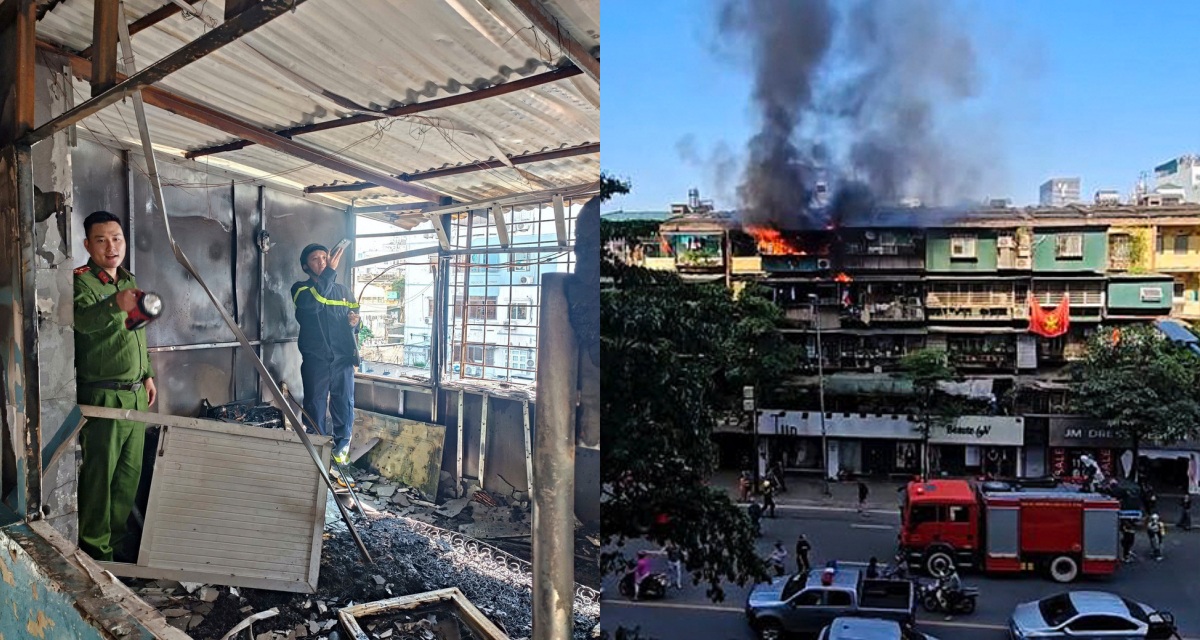 Hà Nội: Hiện trường cháy nhà tập thể A2 Phạm Ngọc Thạch, cư dân kể lại khoảnh khắc ám ảnh