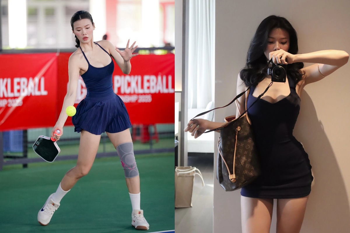 Hot girl Tây Nguyên khiến sân pickleball \'mất tập trung\' khi xuất hiện: Visual phát sáng, body miễn chê