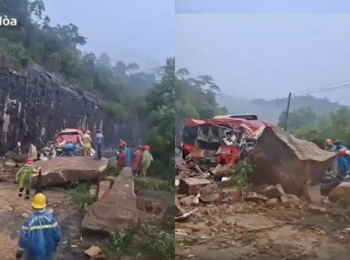 Vụ đá đè xe khách khiến 6 người thương vong: Xuất hiện thêm diễn biến bất thường