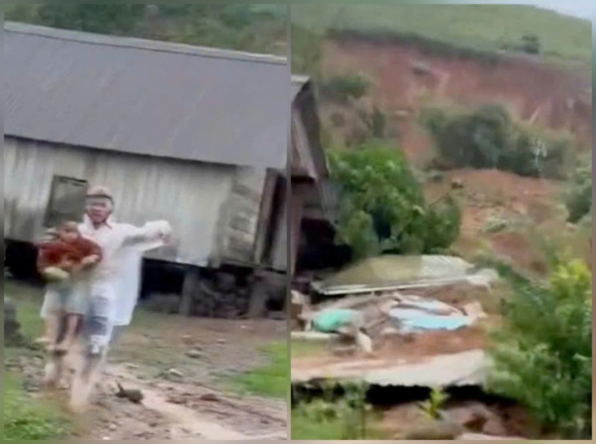 Đắk Lắk: Hiện trường đau lòng vụ sạt lở vùi lấp 2 căn nhà, người dân ôm trẻ bỏ chạy