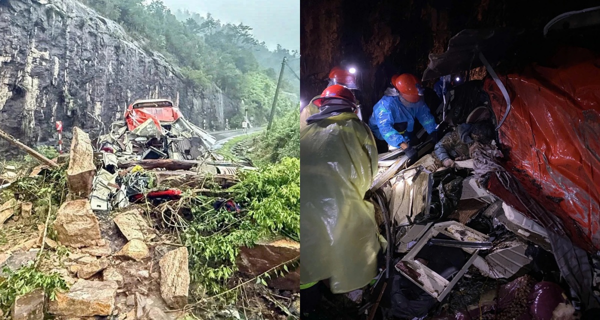 Tạm dừng cứu nạn vụ sạt lở trên đèo Khánh Lê: Danh tính các nạn nhân, vẫn còn 2 người tử vong mắc kẹt trong xe