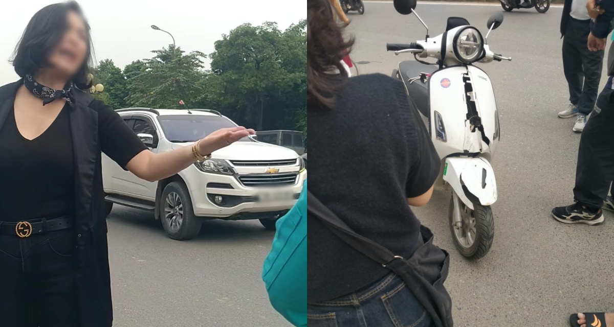 Hà Nội: Nữ tài xế mở cửa ô tô gây va chạm với học sinh, đòi bắt đền với lý do không ngờ
