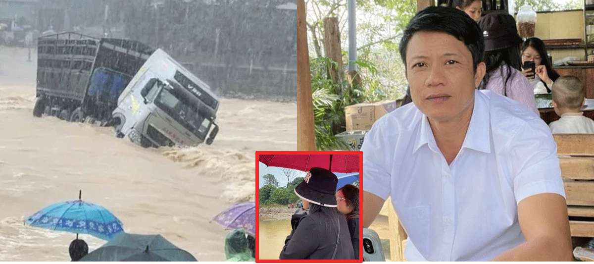 Cuộc gọi cuối cùng giữa tài xế xe tải và vợ trước khi bị lũ cuốn trôi, tình hình tìm kiếm tài xế?