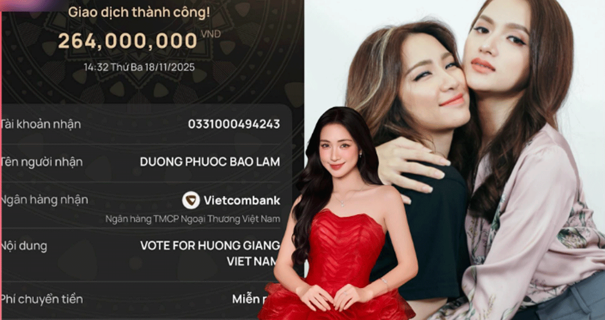 Ca sĩ Hòa Minzy vừa mạnh tay chi 264 triệu đồng để ủng hộ 50.000 vote cho Hoa hậu Hương Giang