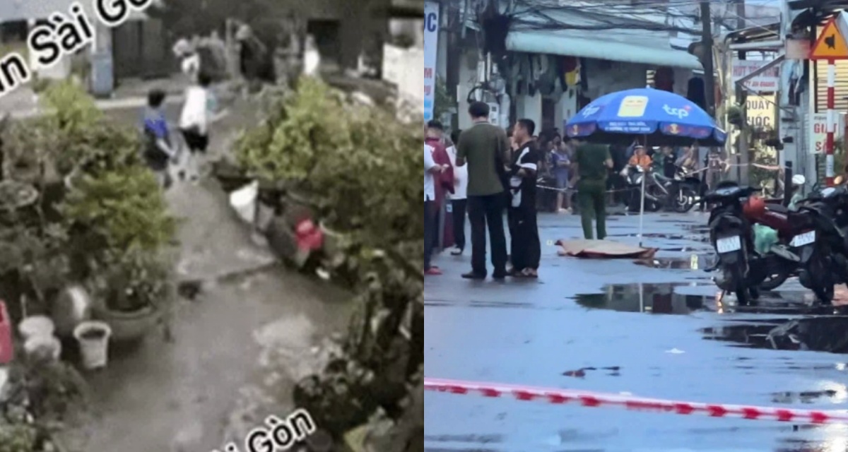 Camera ghi lại diễn biến vụ hỗn chiến tại khu trọ TP.HCM khiến 2 cậu cháu thương vong: Cảnh sát truy tìm nhóm gây án