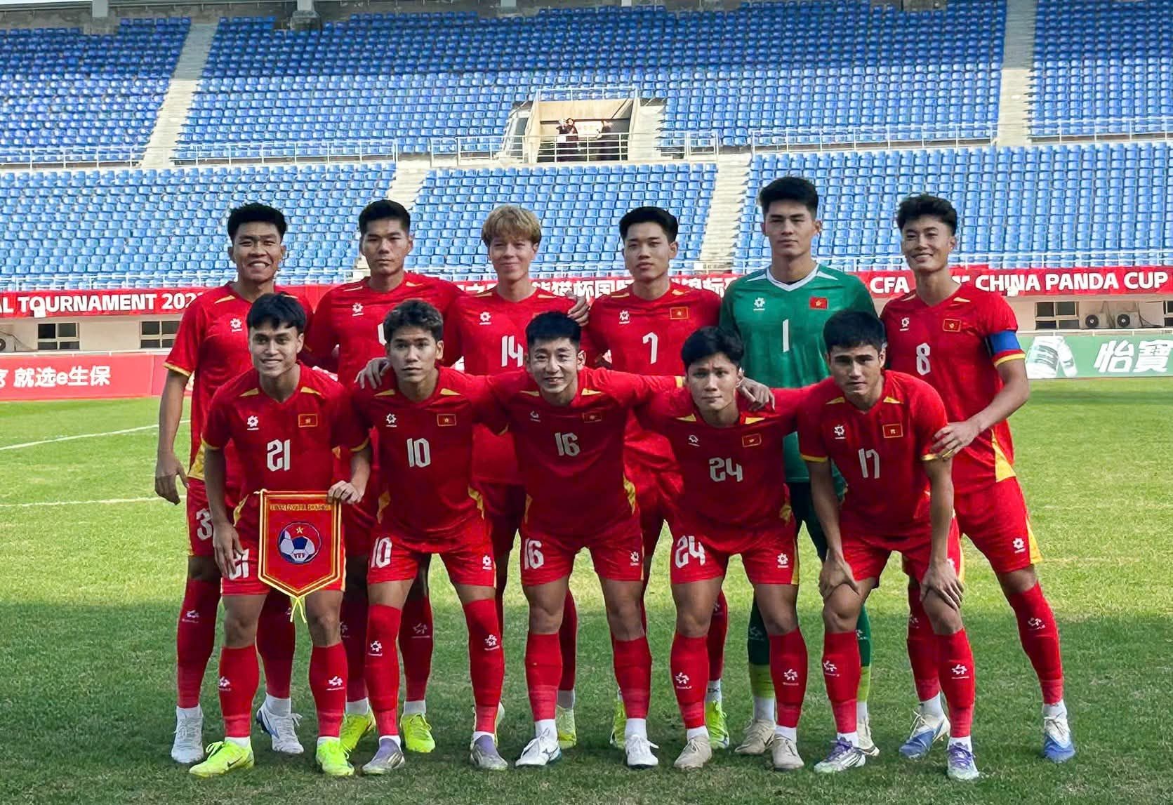 Kết quả bóng đá CFA Team China - Panda Cup 2025 mới nhất: U22 Việt Nam bại trận trước ông lớn châu Á