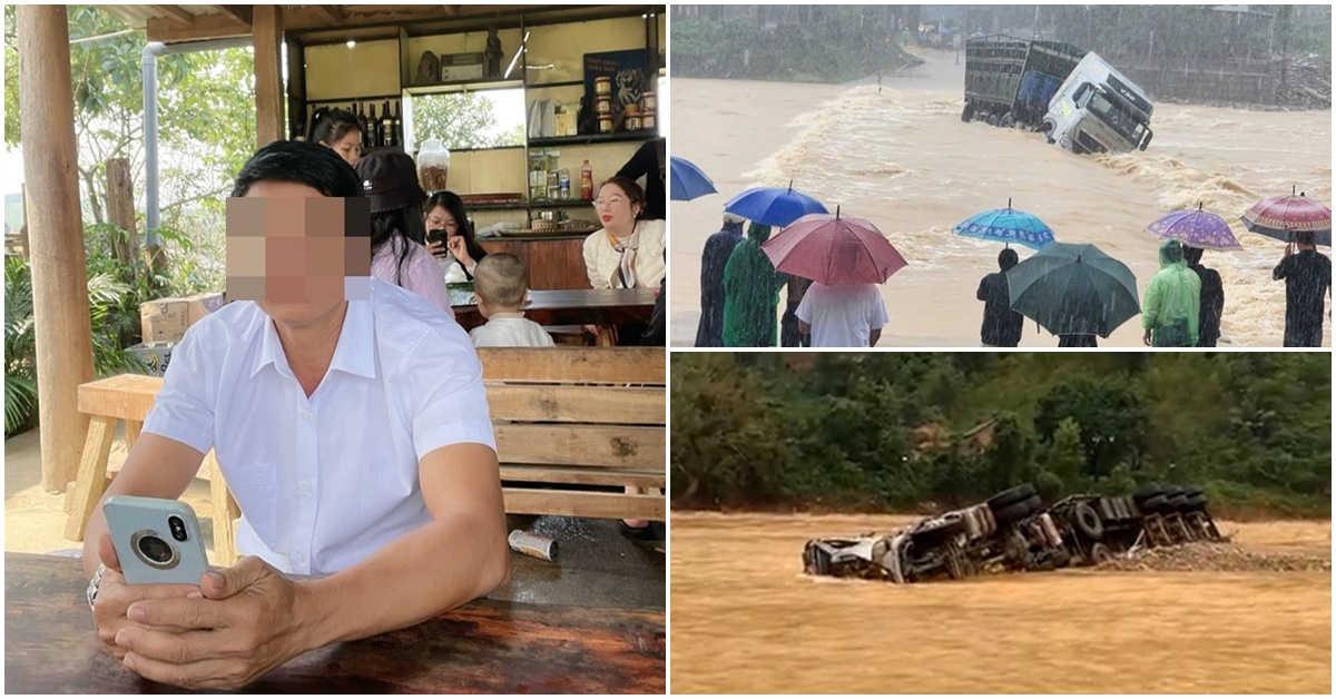 Tìm thấy vật dụng quan trọng được cho là của tài xế xe container bị lũ cuốn trôi ở nơi không ngờ