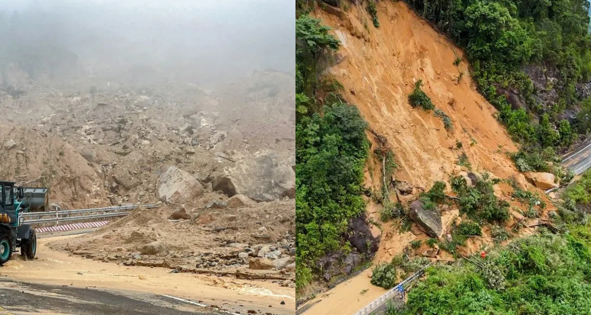 Đèo Khánh Lê phát hiện loạt điểm sạt lở mới: Lý do lực lượng chức năng tính phương án nổ mìn khẩn? 