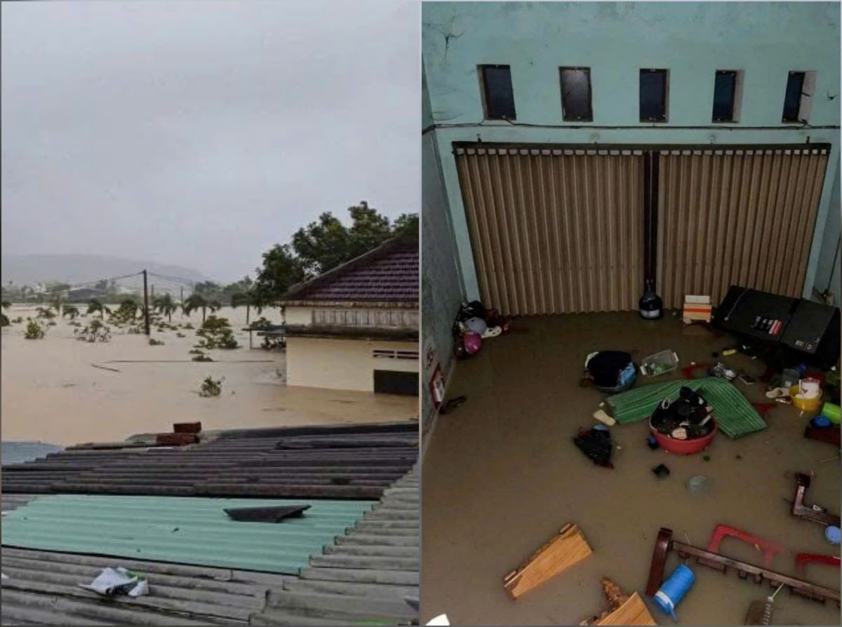 Quy Nhơn: Cận cảnh nước lũ ngập tận nóc nhà, hàng trăm người dân kêu cứu