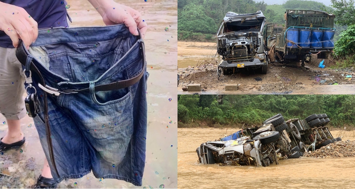 Rộ tin đã cứu được tài xế xe đầu kéo bị lũ cuốn trôi ở Quảng Trị, cơ quan chức năng lên tiếng