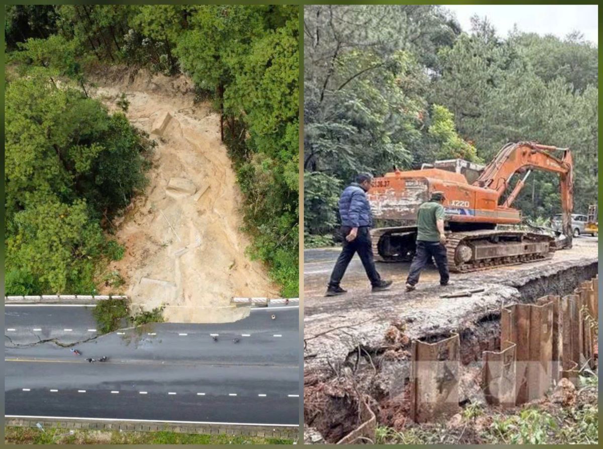 Lâm Đồng: Đèo Mimosa bị sạt lở, người dân và du khách lên Đà Lạt cần đi theo 2 tuyến đường này