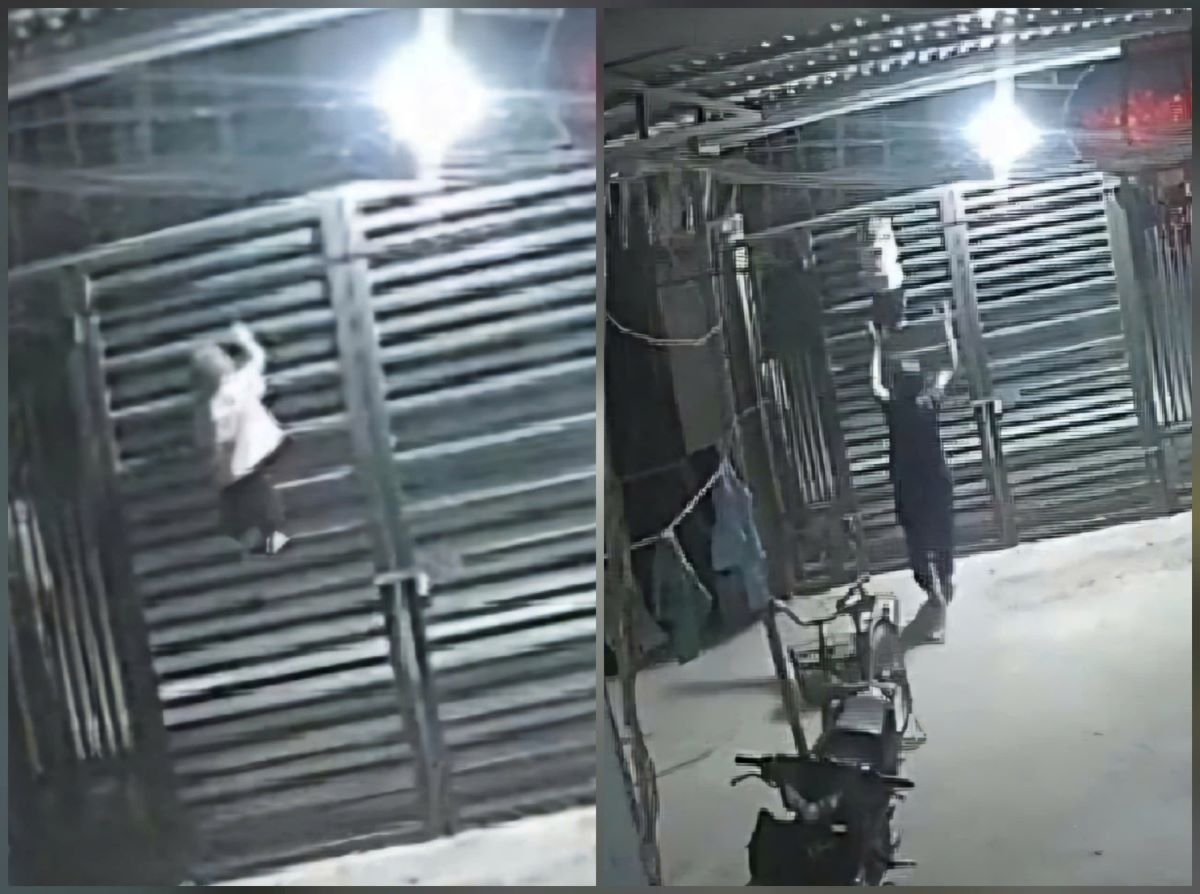 Gia đình kể lại giây phút bé trai 2 tuổi trèo cổng cao 2m với tốc độ choáng váng