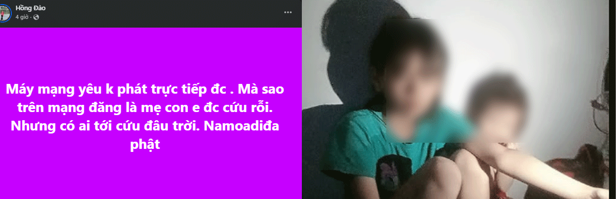 Lý do 3 mẹ con mắc kẹt trên nóc nhà ở Đắk Lắk vẫn chưa được cứu, chồng livestream khẩn cầu trợ giúp