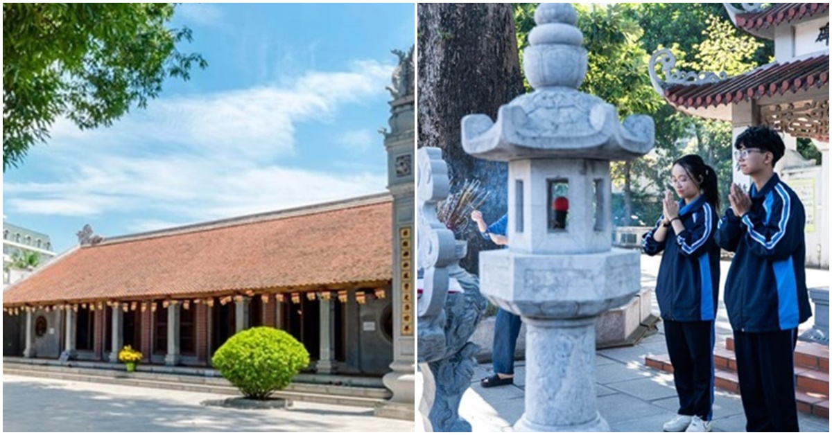 Ngôi chùa có ‘1-0-2’ nằm trong khuôn viên 2 trường đại học ở Hà Nội, từng được 2 vị vua tôn thờ