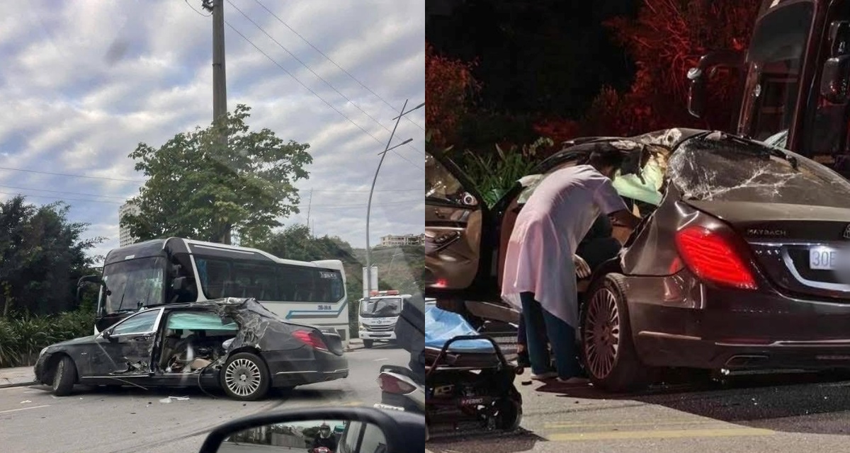 Nhân chứng kể khoảnh khắc Mercedes Maybach phóng như bay tông vào xe khách biến dạng, khẩn trương làm rõ nguyên nhân 