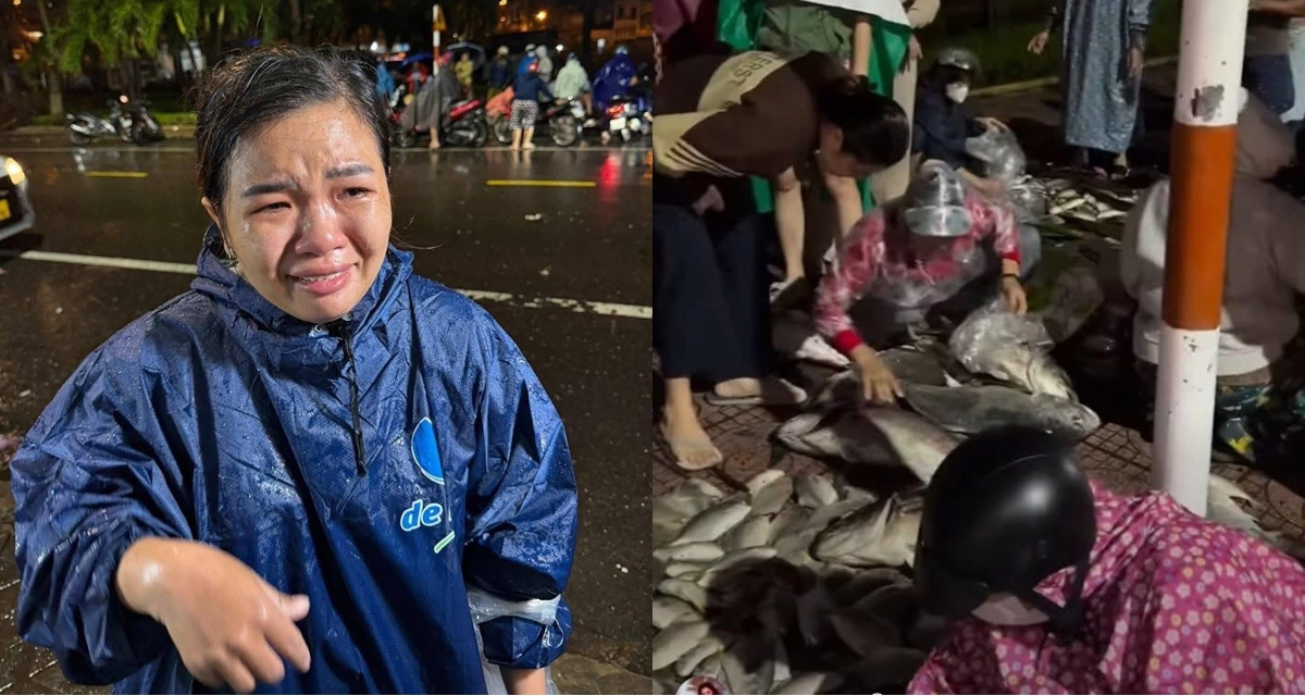 Người phụ nữ bán cá xả lỗ vì mưa lũ lại bị móc túi lấy mất 50 triệu, người dân chung tay giúp đỡ