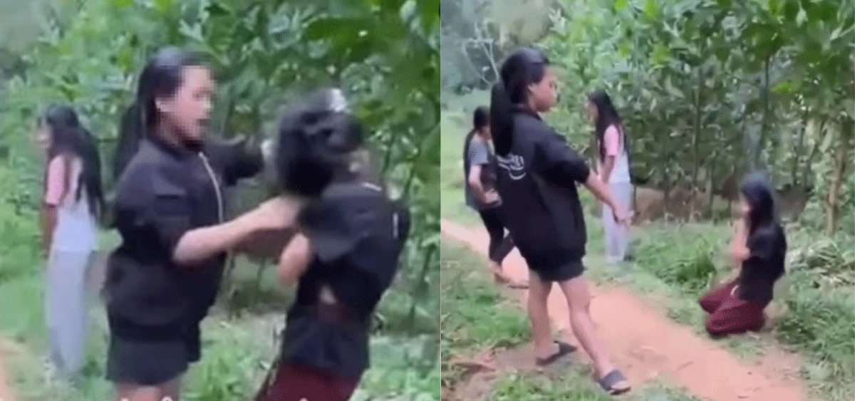 Clip nhóm nữ sinh hành hung, bắt hai em nhỏ ở Thanh Hóa phải quỳ gối xin lỗi gây phẫn nộ 