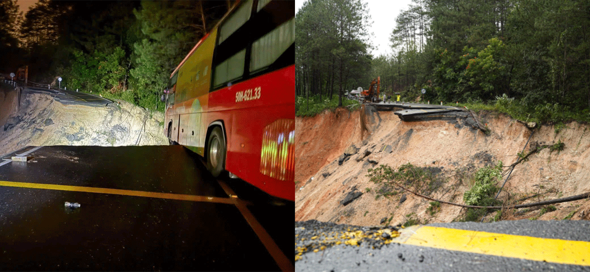 Huy động tối đa máy móc, vật tư để xử lý sạt lở tại đèo Mimosa: Hạn chót để thông xe 2 làn