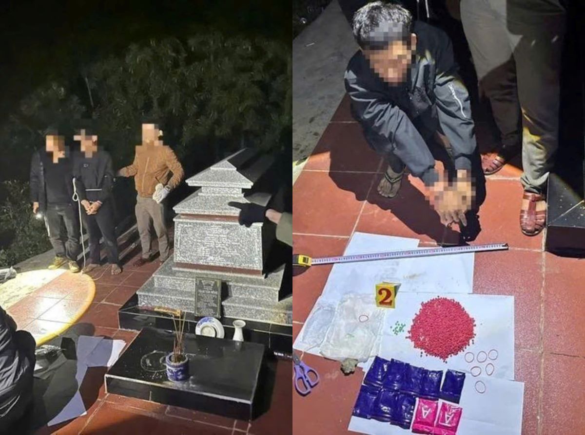 Quảng Trị: Giấu ma túy trong ngôi mộ để dùng dần, 2 nam thanh niên nhận cái kết đắng