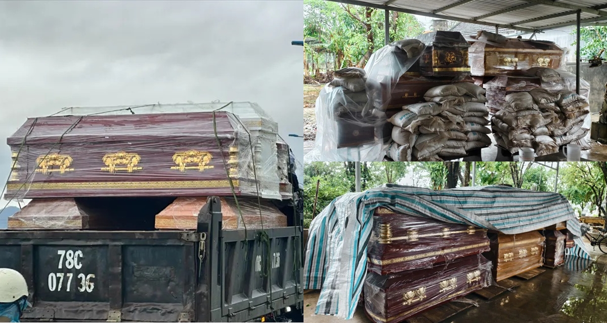 Lý do nhiều xe chở quan tài đến rốn lũ xã Hòa Thịnh, tỉnh Đắk Lắk