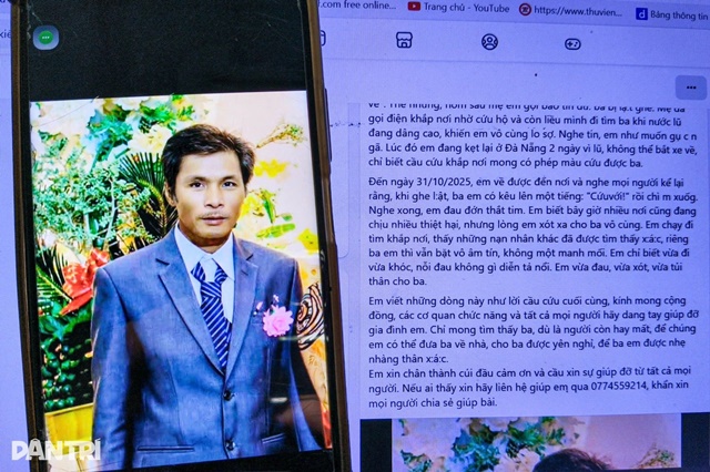 28 ngày sống trong nước mắt, con gái vẫn hy vọng phép màu đến với người cha mất tích trong lũ dữ