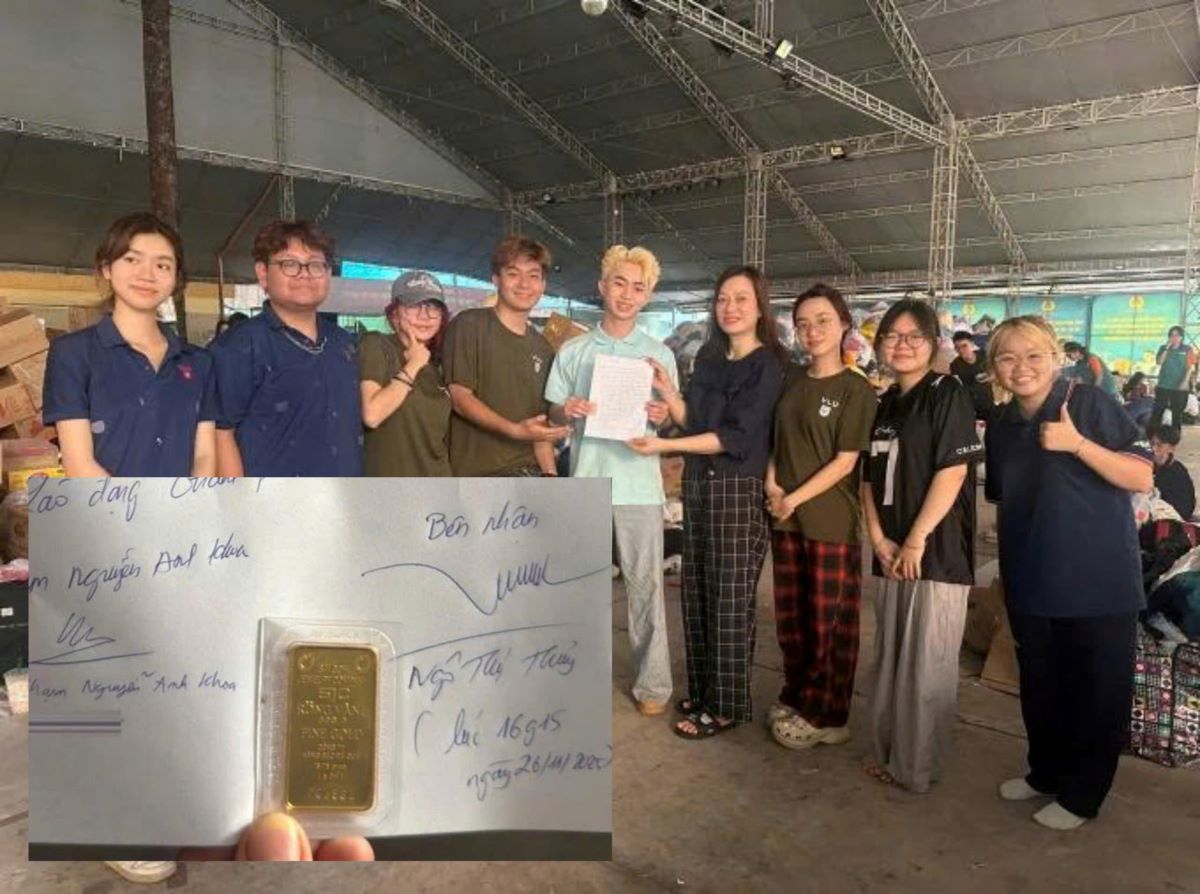 Nhặt được 5 chỉ vàng từ đồ cứu trợ, nhóm sinh viên lặng lẽ làm 1 điều khiến ai cũng bất ngờ