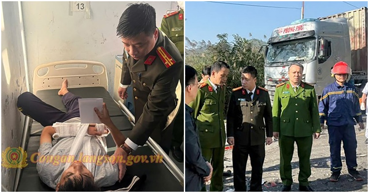 Thông tin nóng vụ ô tô 7 chỗ đâm xe đầu kéo khiến 4 người chết ở Lạng Sơn, tạm giữ tài xế vi phạm nghiêm trọng