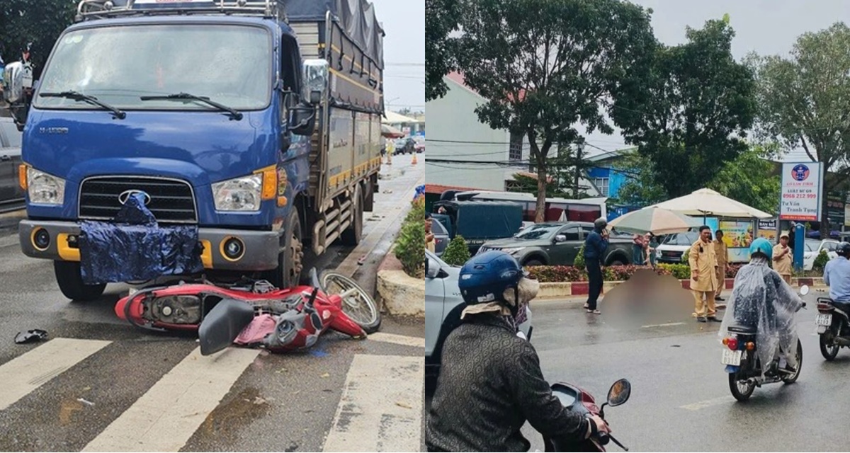 Camera khoảnh khắc 2 ông cháu bị xe tải tông tử vong, tài xế có hành động gây phẫn nộ đã bị tạm giữ