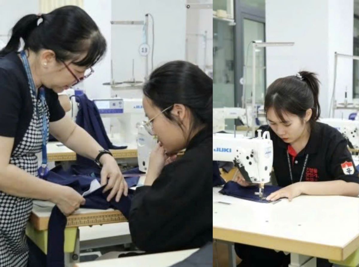 Xúc động hình ảnh cô trò ở TPHCM may hàng trăm bộ đồng phục tặng học sinh vùng lũ