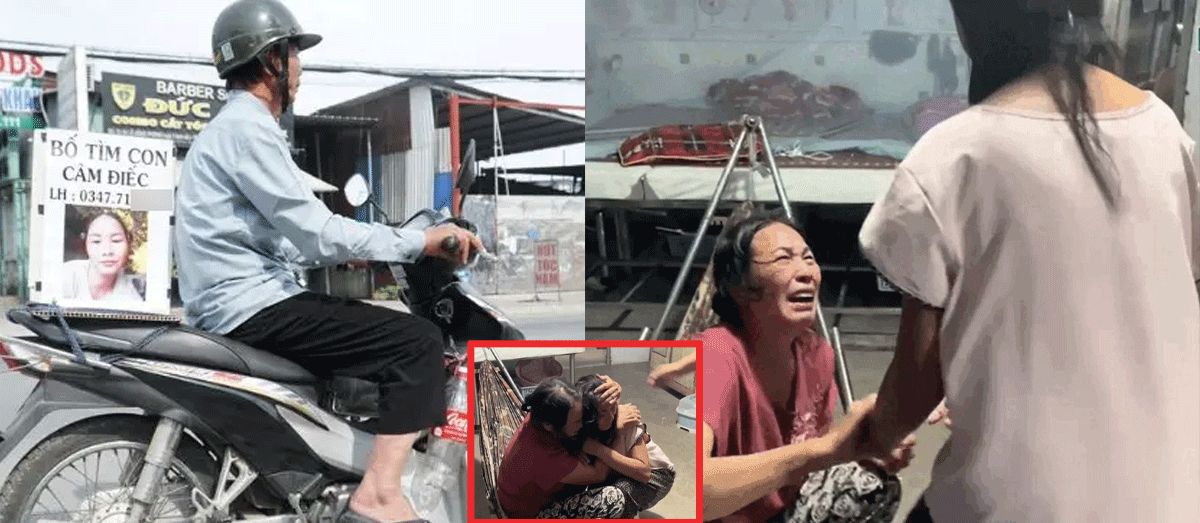 Người cha già rơi nước mắt khi tìm thấy con gái bị câm điếc sau 1 tháng rong ruổi khắp Đông Nam Bộ