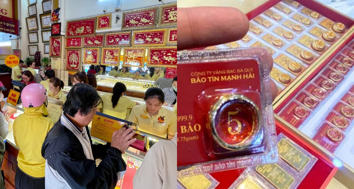 Giá vàng chốt phiên ngày 2/12 giảm mạnh, vàng SJC và nhẫn 9999 lập tức biến động