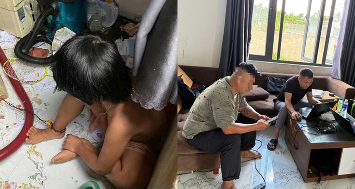 Tình hình 2 em bé bị cha xích chân nhốt trong căn phòng bẩn thỉu sau khi vụ việc bị phát giác
