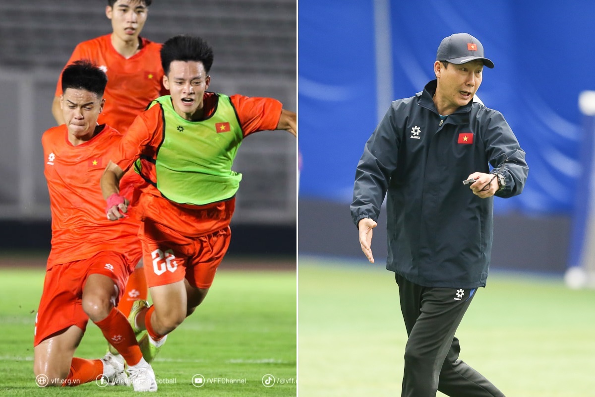 HLV Kim Sang-sik cảnh báo cầu thủ U22 Việt Nam, rụt rè trước trận gặp Lào ở SEA Games 33