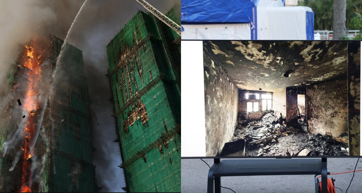 Hong Kong: Phát hiện lưới chống cháy giả đan xen lưới thật vụ cháy chung cư khiến 151 người tử vong, nhà thầu bị bắt giữ