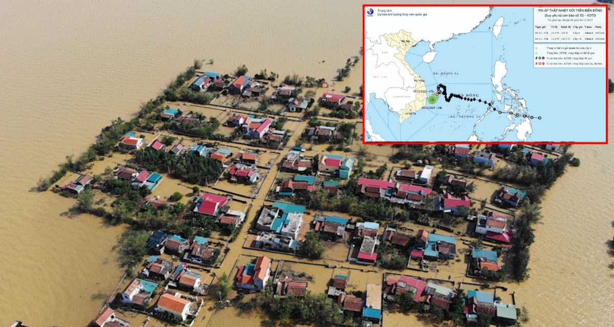Bão số 15 Koto suy yếu nhưng vẫn hoành hành Biển Đông, miền Trung mưa lớn: Cảnh báo lũ quét khẩn cấp